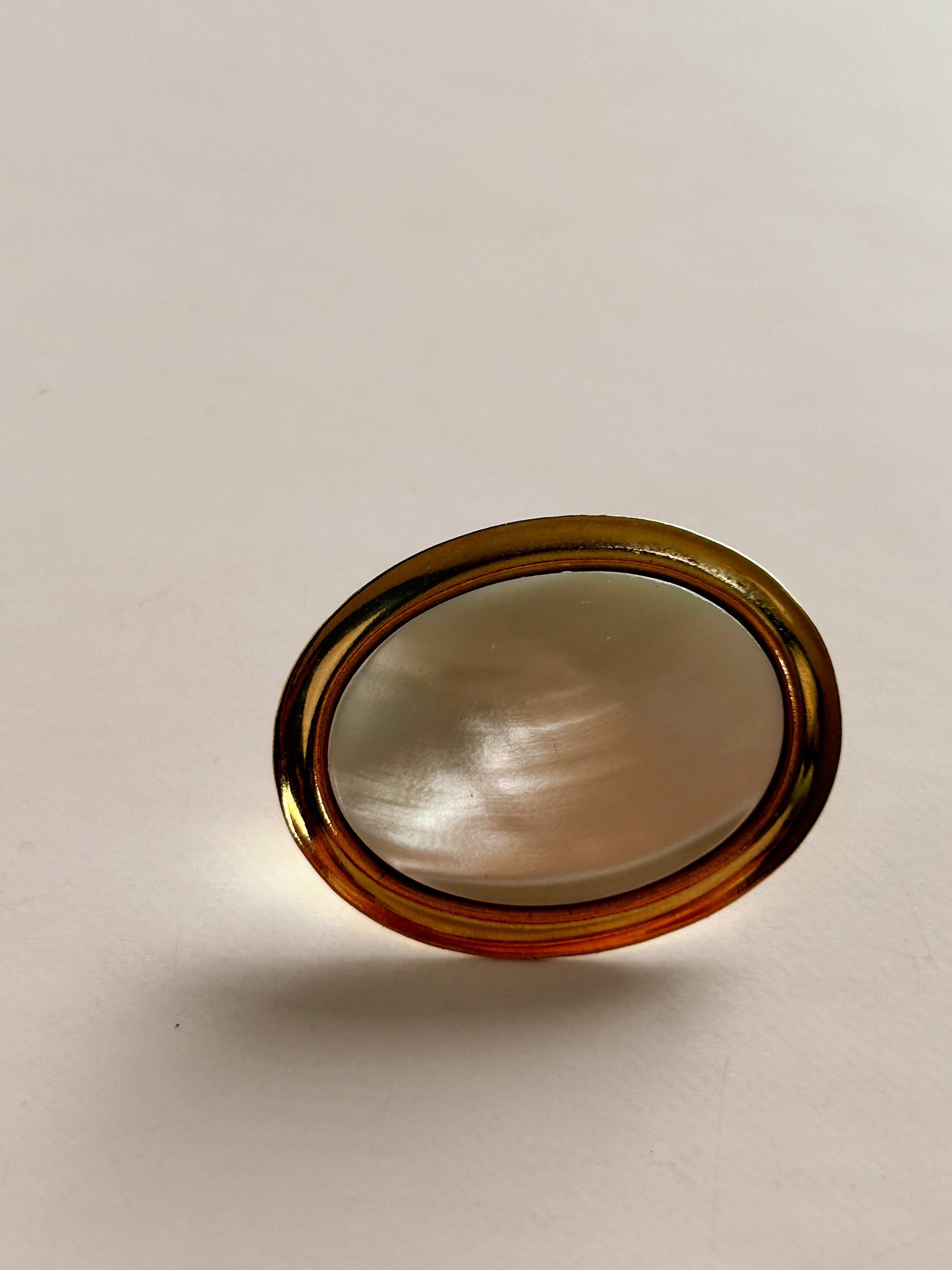 Vintage Butler gold and white earrings