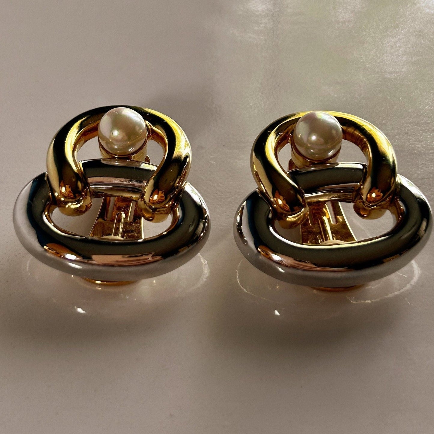 Vintage Courreges clip on earrings