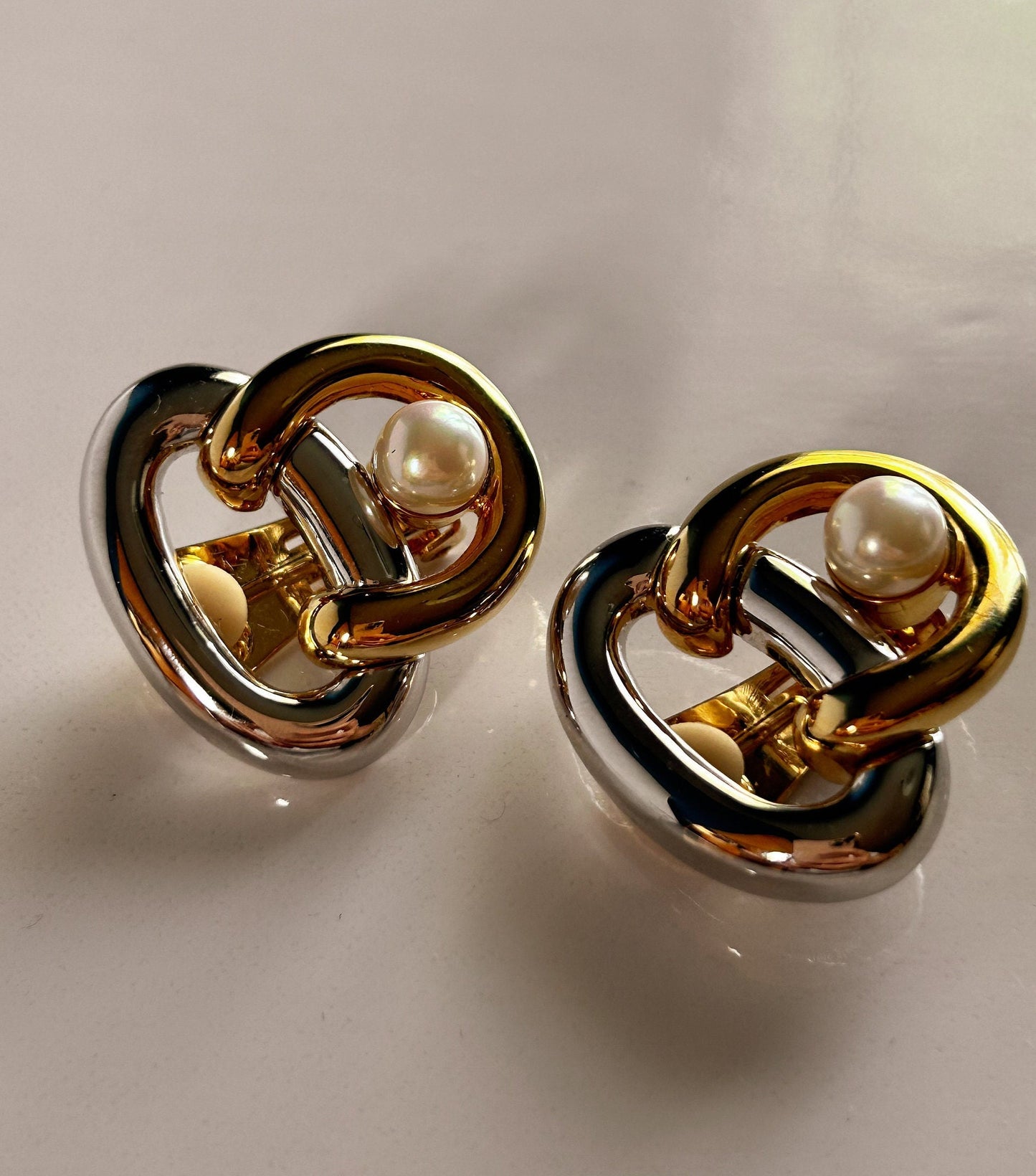 Vintage Courreges clip on earrings
